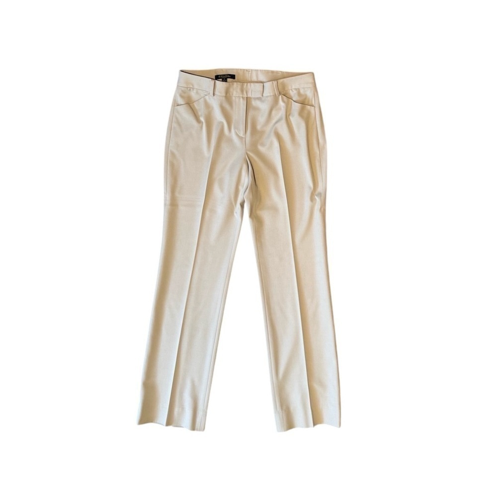 Brooks Brothers | Lucia Fit Stretch Straight Leg Dress Pant Khaki, Women’s 4 - Picture 2 of 6